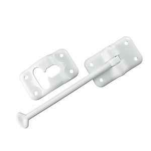 Colonial White Nylon 6" Straight T-Style Entry Door Holder