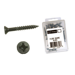Black 8 x 2" Flat Head/Square Recess Screw, 25/bx