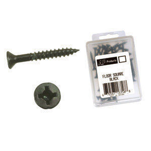 Black 8 x 2-1/2" Flat Head/Square Recess Screw, 100/bx