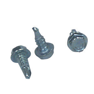 8 x 1/2" Zinc Self-Tap Hex Head Screw, 500/bx