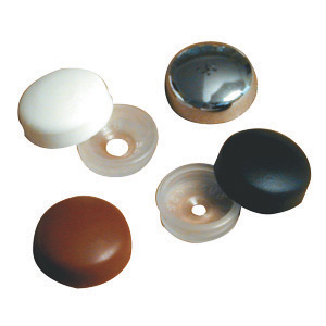 White Screw Cover, 14/pk
