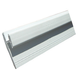 White 48" Type D Wall Mount 1/2 Glide Tape for Curtain Track