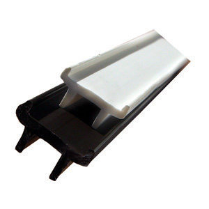 White 48" Type E Wall Mount Snap Tape for Curtain Track