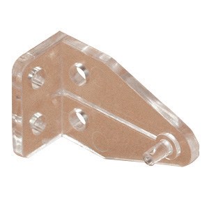 Clear Plastic Post Style Mini Blind Hold Down, 2/pk