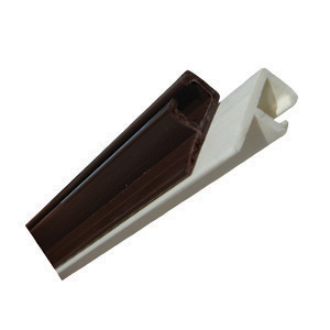 White 96" Type C Ceiling Mount Internal Slide Mount Curtain Carrier