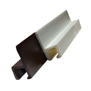 White 96" Type C Wall Mount Internal Slide Mount Curtain Carrier