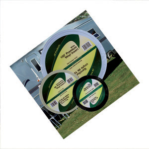 White 1" x 25' Vinyl Insert Trim