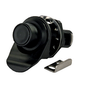 Black Non-Locking Push Button Compartment Lock