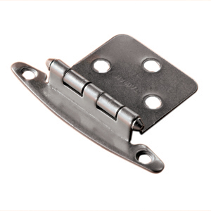 Brushed Nickel Free Swing Flush Mount Hinge, 2/pk