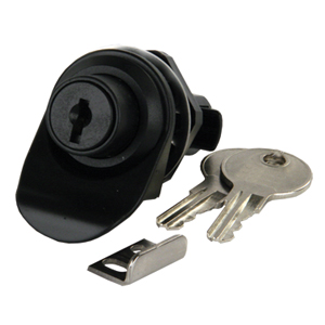 Black Locking Push Button Compartment Lock