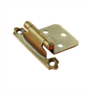 Antique Brass Self Closing Flush Mount Hinge, 2/pk
