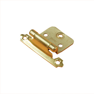 Brass Self Closing Flush Mount Hinge, 2/pk