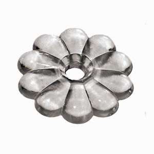 Clear Plastic Rosettes, w/ Screws, 14/pk