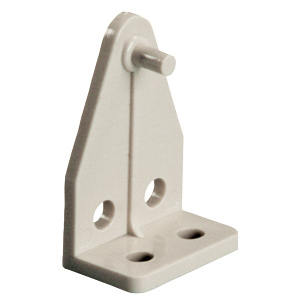White Plastic Post Style Mini Blind Hold Down, 2/pk