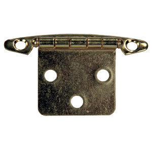 Antique Brass Free Swing Flush Mount Hinge, 2/pk