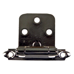 Chrome Self Closing Flush Mount Hinge, 2/pk