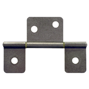 Chrome 3-1/2" Non-Mortise Hinge, 2/pk