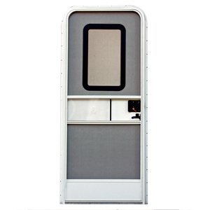 Polar White RH 24" x 72" Square Entry Door