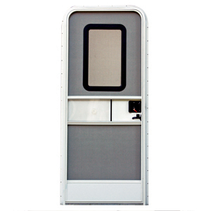Polar White RH 32" x 72" Square Entry Door