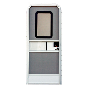 Polar White RH 24" x 70" Radius Entry Door