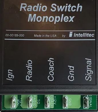 Intellitec 00-00189-000 Radio Switch Monoplex