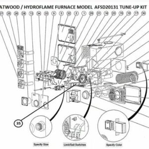Atwood AFSD20131 Hydroflame Rv Furnace Tune Up Repair Parts Kit
