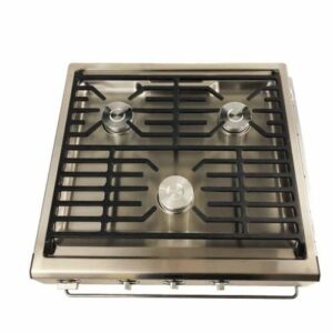 Dometic 50304 Rv 3 burner Cooktop Stainless Steel