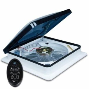 Fan-Tastic Vent 807350 Vent 3 Speed Fan Automatic Dome Lift Thermostat Rain Sensor Remote Reverse