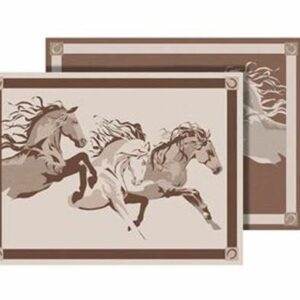 Faulkner 53006 Horse Design RV Patio Mat - 12' x 9'