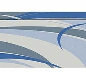Faulkner 53013 Blue And Gray RV Patio Mat - 9' x 12'