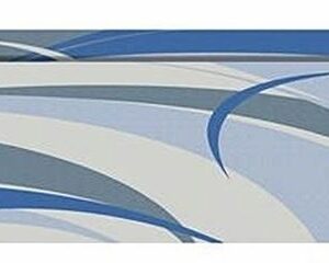 Faulkner 53017 Blue And Gray RV Patio Mat - 8' x 16'