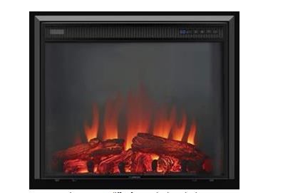 Furrion FF26C15A-BL Curved Glass Electric Fireplace