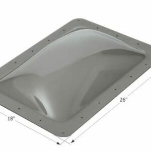ICON 12080 RV Rectangle Skylight 18 Inches By 26 Inches - Smoke Replacement Skylight