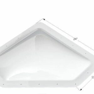 Icon 01865 Rv Skylight Dome 11" x 24" White