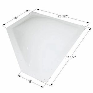 Icon 12372 Skylight 32-1/2 Inch x 25-1/2 Inch - White