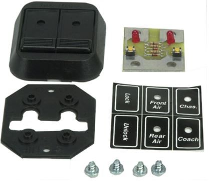 Intellitec 00-00183-201 Black MPX Dual SLide Out Room Control Switch
