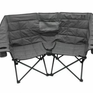 Kuma KO872-KM-KBDC-HG KOZY BEAR DOUBLE CHAIR With CENTER COOLER - HEATHER GREY