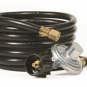 Camco 57721 low pressure gas regulator with 12 foot hose For Olympian heaters