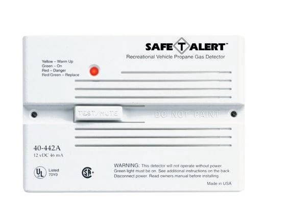 Mti Industry 40-442-P-WT Safe-T-Alert 40 Series Professional Propane | LP Gas Alarm - Flush Mount, White