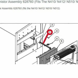 Norcold 628760 Thermistor Assembly Fits Norcold models (Fits The N410/ N412/ N510/ N512)