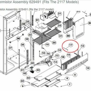 Norcold 629491 Thermistor Assembly Fits Norcold Models 2117