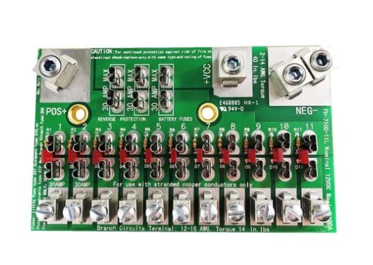 Magnetek 036-7100-002 12 volt Fuse Block By Parallax 11 Positon DC fuse Switch board parallax 036-7100-002