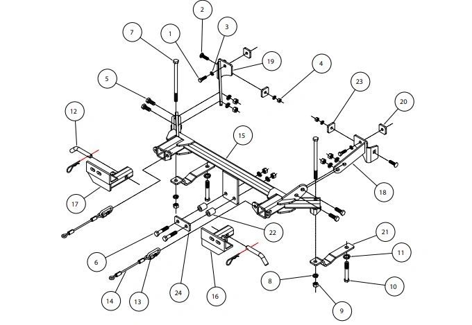 Roadmaster 1018-1 XL Mounting Bracket Roadmaster 1018-1 XL Base Plate