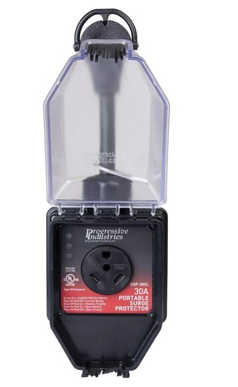 Progressive Industries SSP-30XL 30 Amp Portable RV Smart Surge Protector With Cover (1 MIN),