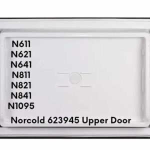 NORCOLD UPPER DOOR 623945/ 638837 PANEL DOOR (FITS N6, N8, N1095 MODELS) SMOOTH INTERIOR