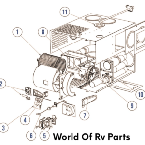 Dometic DFMD30 Mojave Rv Furnace 30,000 BTU Series Parts Breakdown Selection List