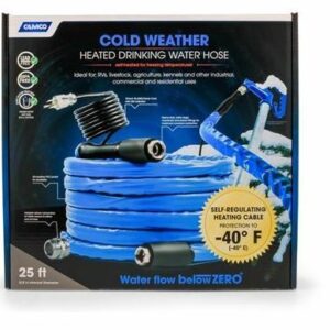 Camco 22922 Heated Drinking Water Hose, -40°F/C - 5/8" ID x 25' L