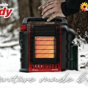 Mr. Heater F232000 MH9BX Buddy 4,000-9,000-BTU Indoor-Safe Portable Propane Radiant Heater, Red-Black