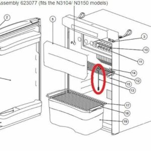 Norcold 623077 Thermistor Assembly Fits N3104/N3150 Norcold Models