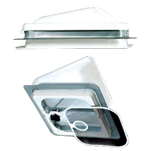 White Radius 14" x 14" Roof Vent